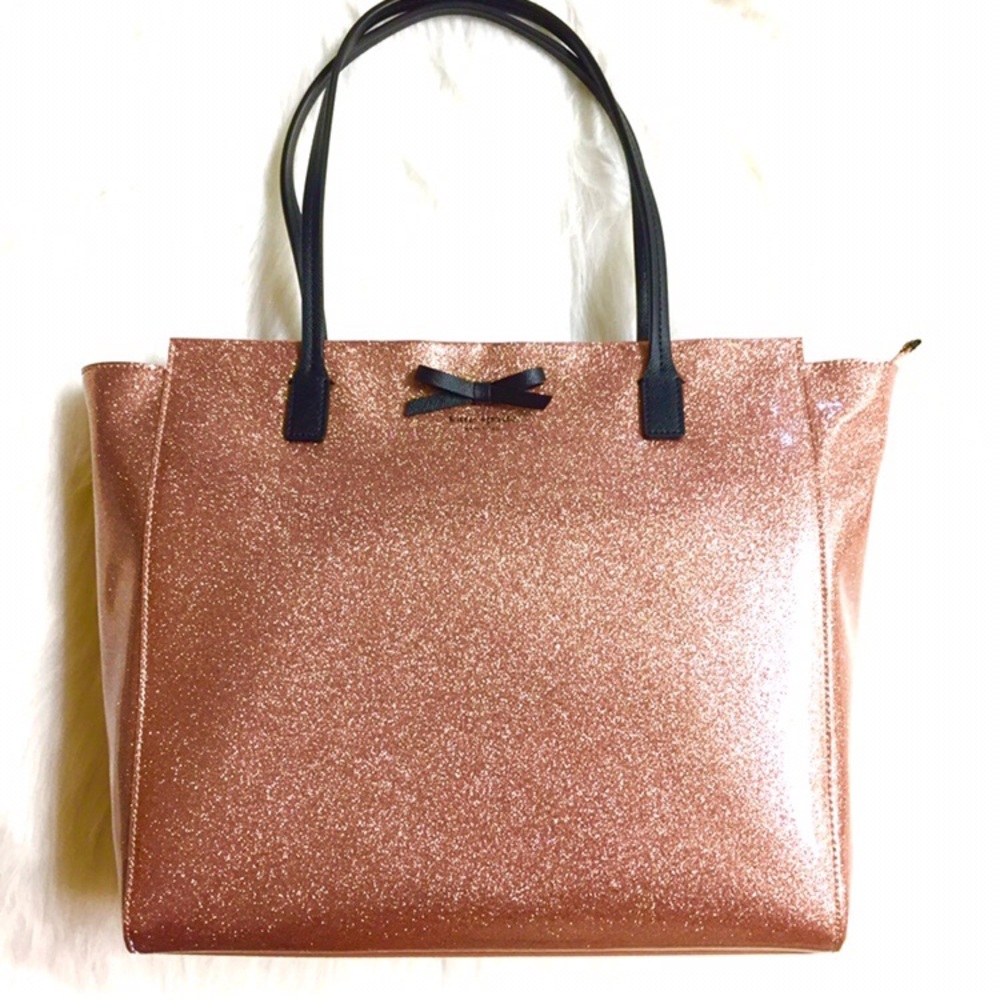 💖KATE SPADE💖 Glitter Rose Gold Mavis St. Taden - Picture 3 of 8